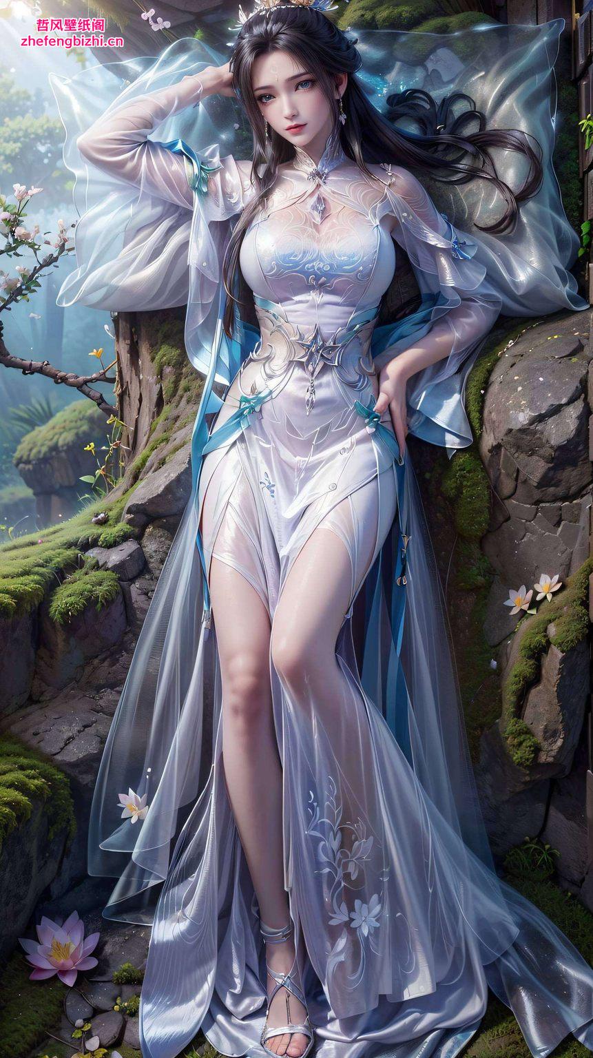 那抹清丽的身影如壁画中走出的仙子