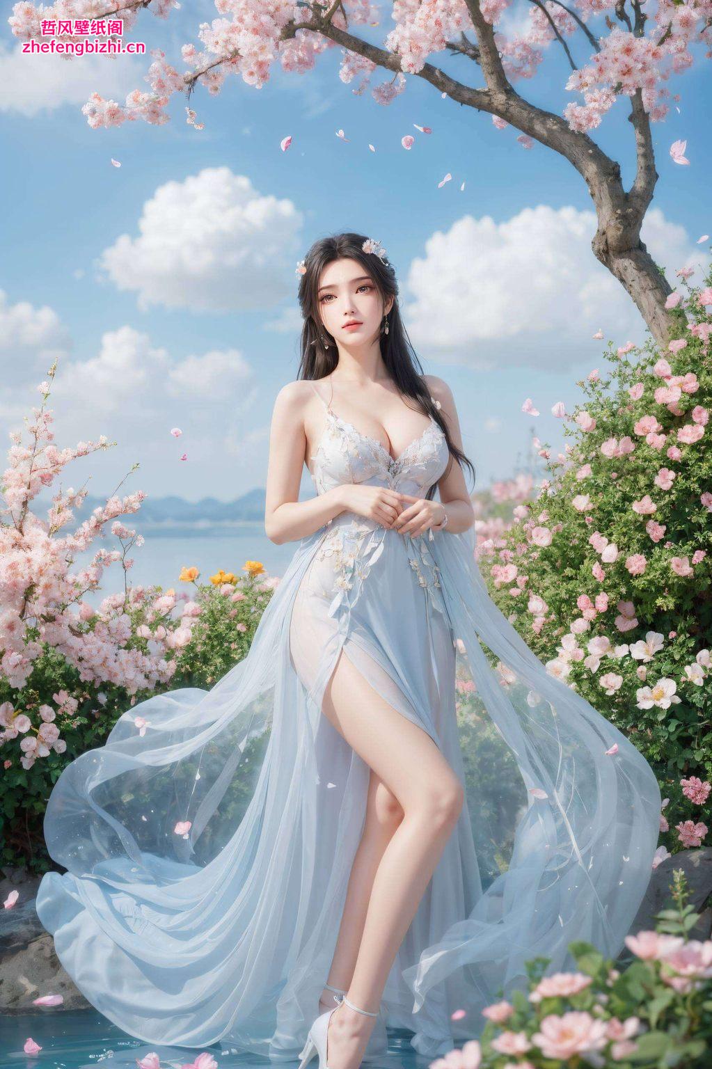 细腻笔触勾勒出她清澈眼眸中的光芒每一丝笑意都仿佛能温暖人心