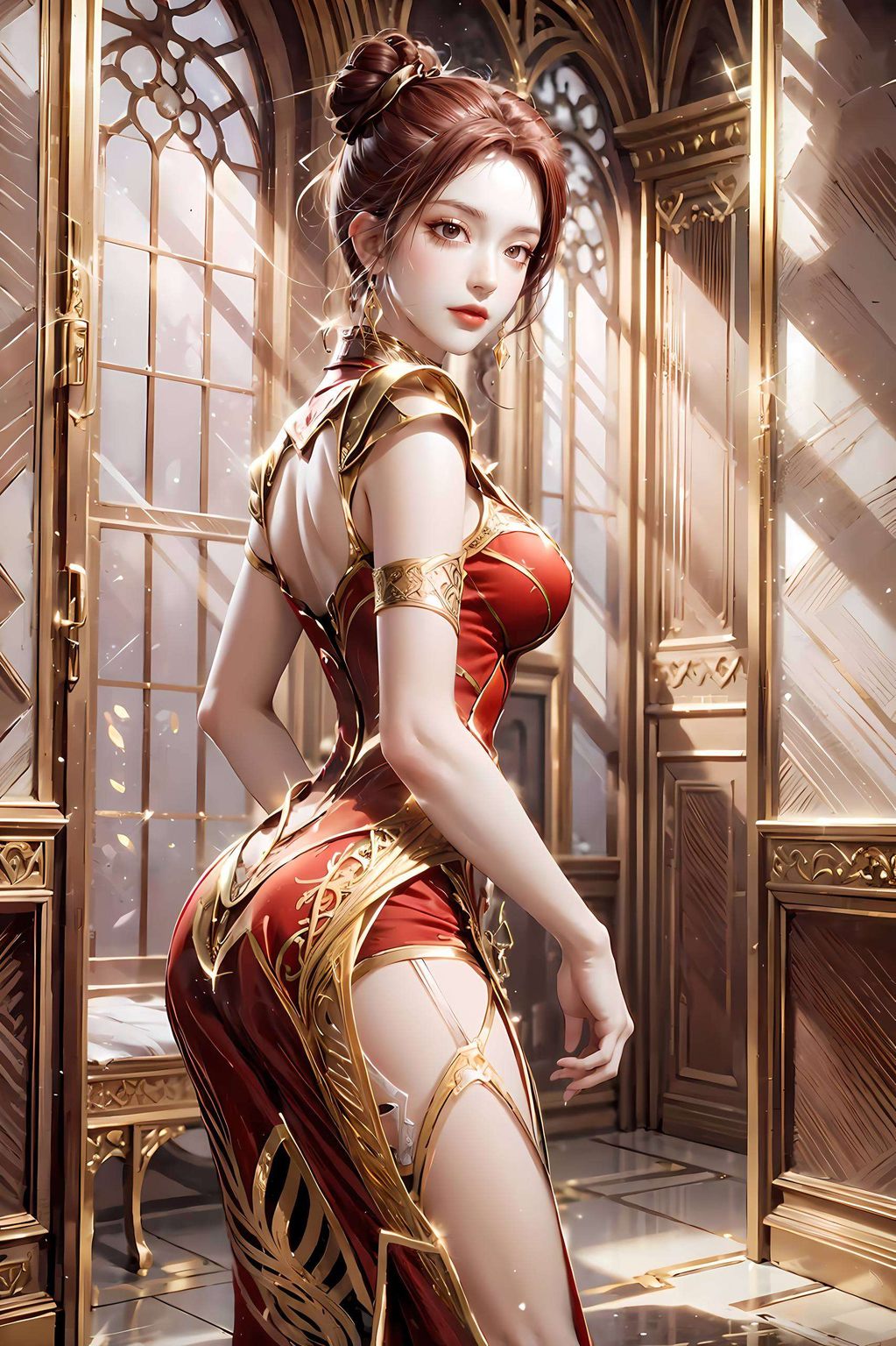 无论是战斗英姿还是温柔微笑精选了她各种迷人姿势的素材