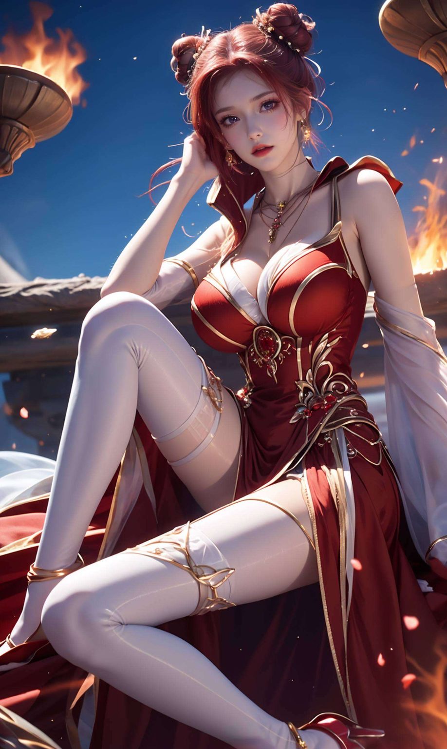 壁纸护眼设计以国漫女主马小桃的妖娆形象为主题