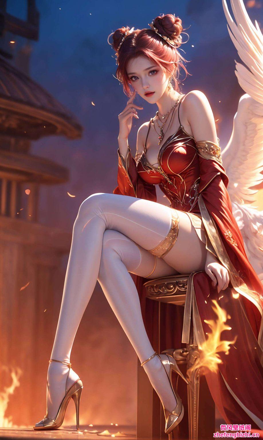 马小桃的活泼身影跃然纸上化作这款免费的壁纸素材