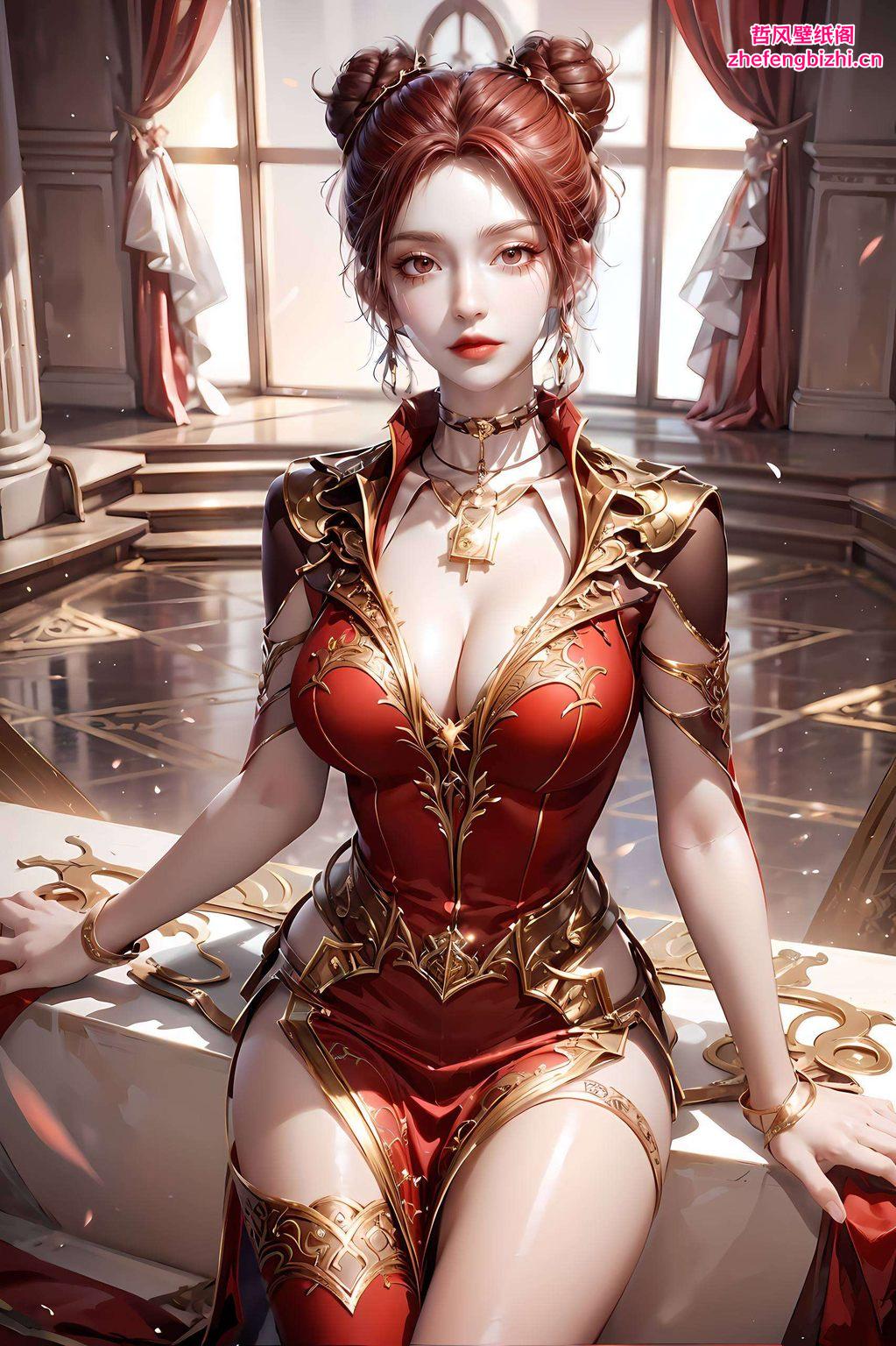 两位国漫美女的经典特写为你的桌面增添一抹独特的动漫风情