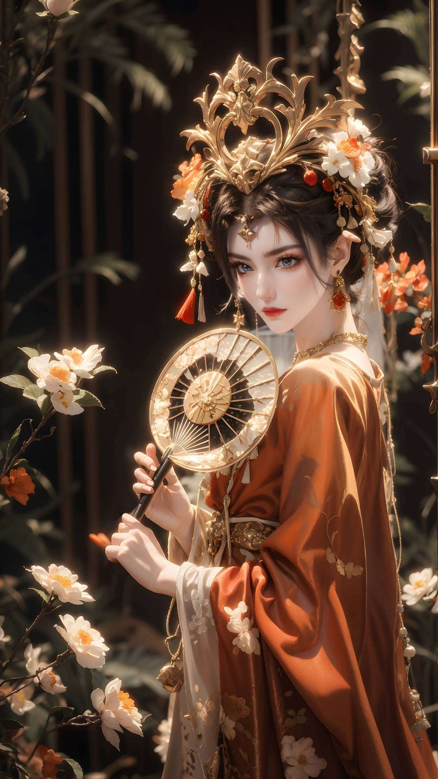 既展现了古典美女的婉约风姿为你的电脑桌面增添一份优雅与静谧