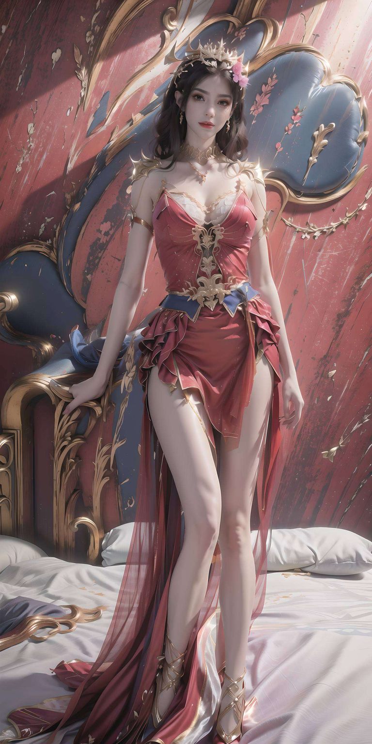 将国漫女神美杜莎的神秘魅力与几何苹果的唯美风格巧妙融合独特的3D动态效果