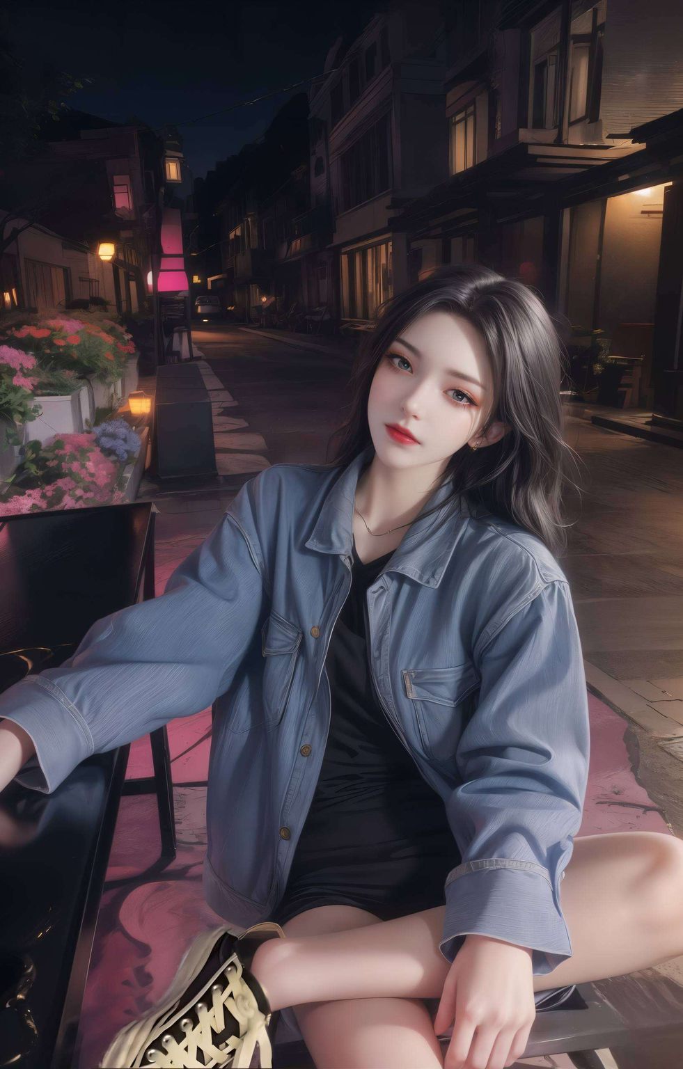 这款高分辨率梦幻iPhone国漫女神壁纸图中