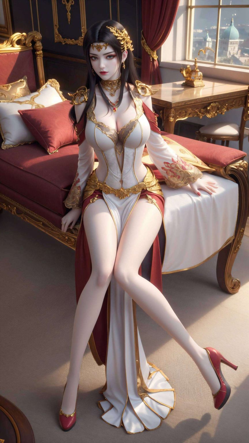 以美杜莎扭腰的经典形象为核心呈现出高清的2K画质