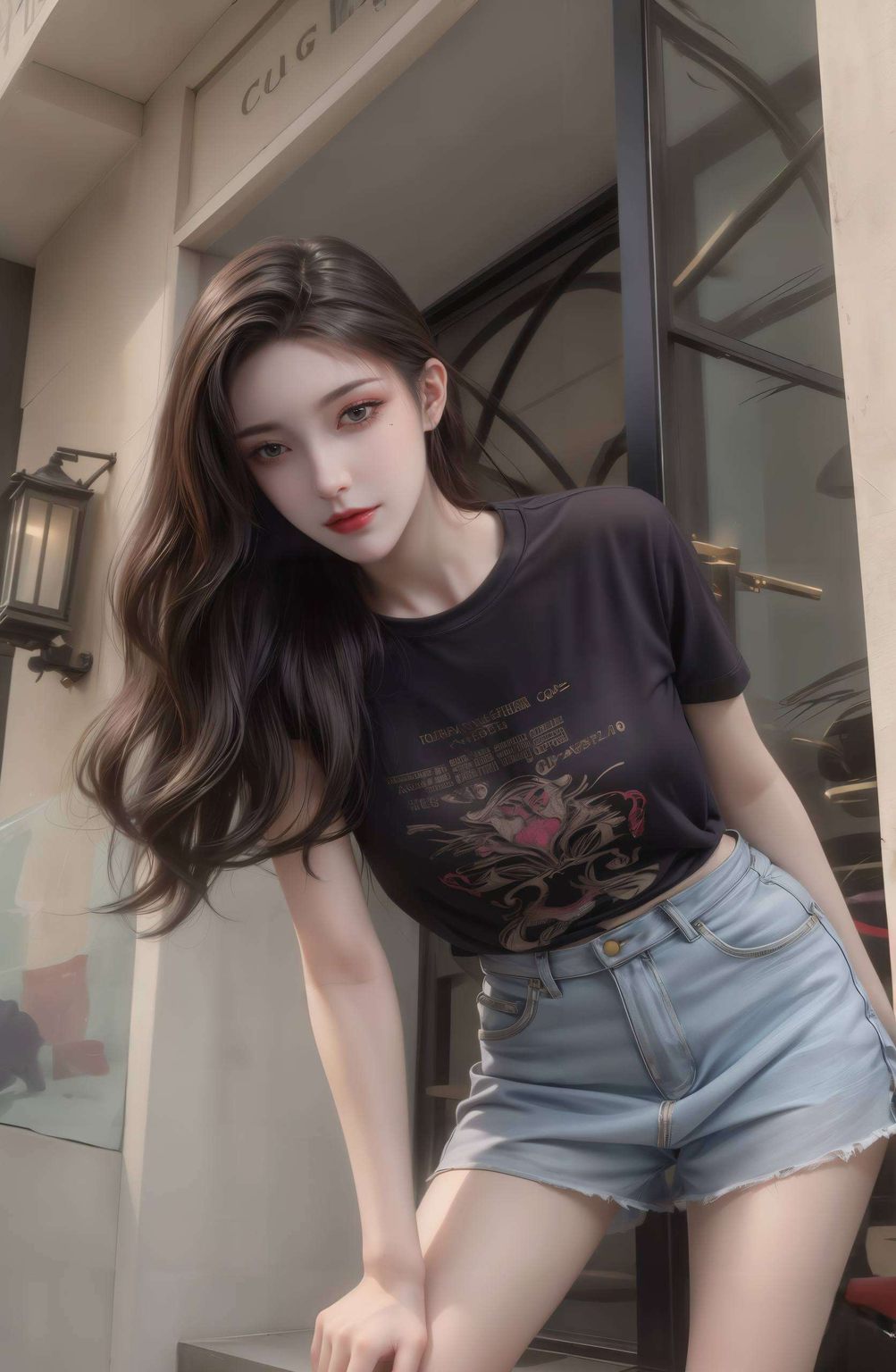 AI细腻渲染让她栩栩如生