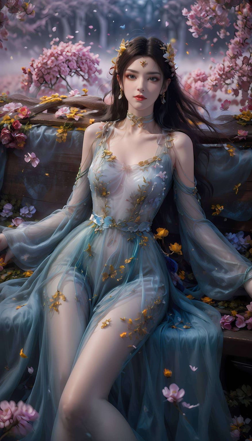 她的眼神深邃为你的手机带来一份独特的东方韵味