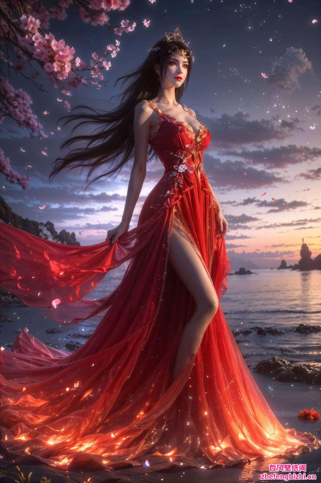 她眼神深邃这款高清AI人物神态素材