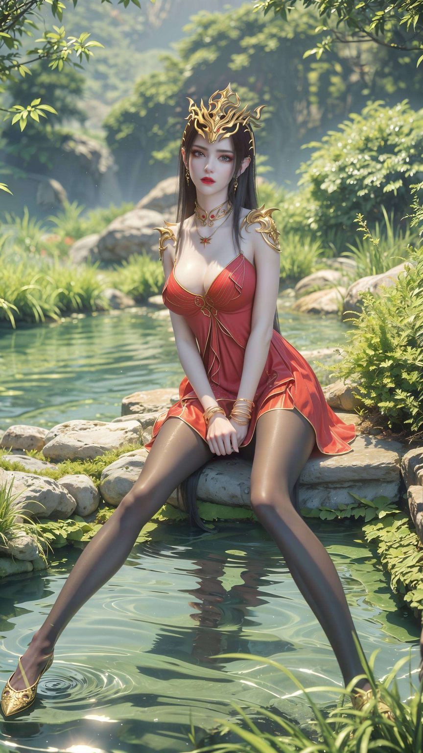 穿梭于奇幻的国漫世界冷艳的美杜莎凝视着屏幕