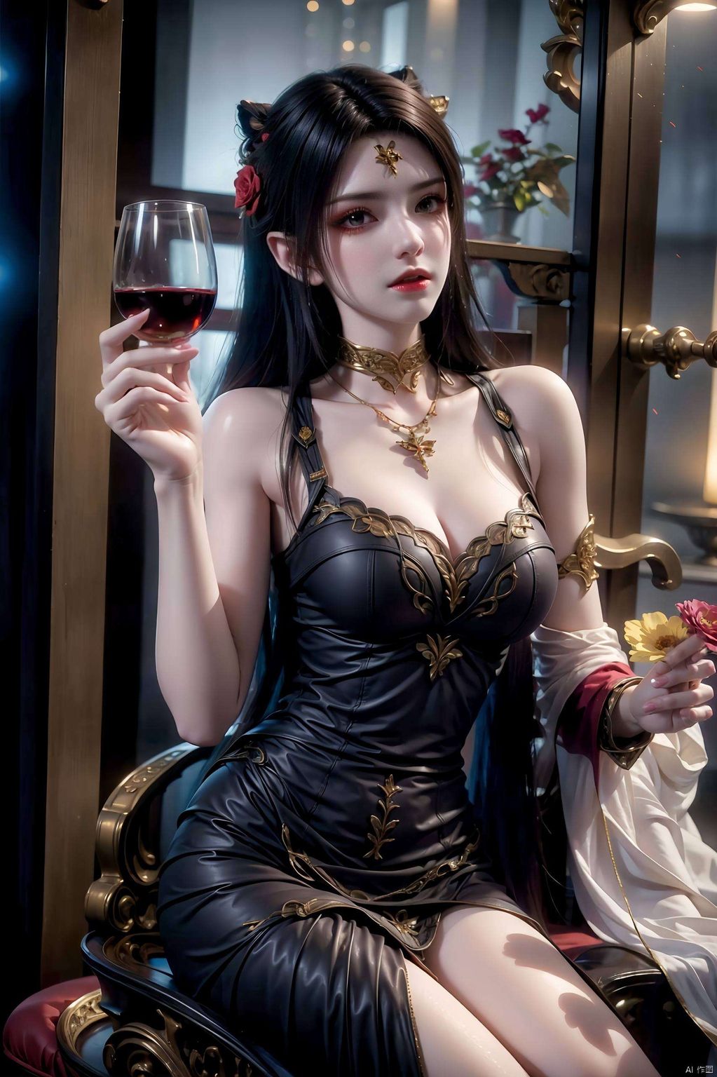 将古典与现代元素巧妙融合美杜莎的眼神深邃有力