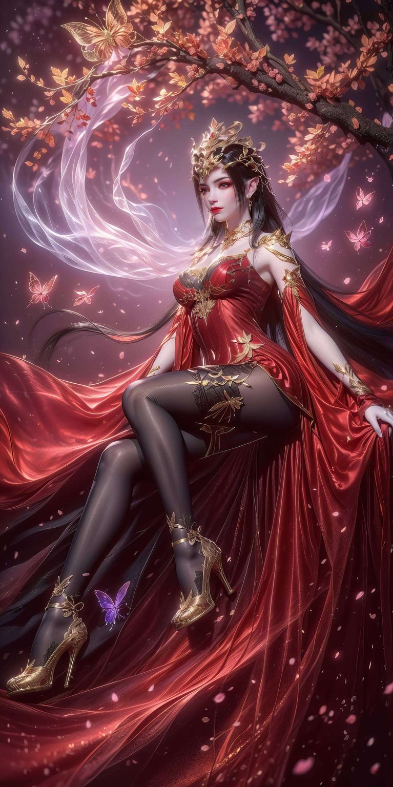 这款高清AI人物神态素材以其冷艳神秘的形象