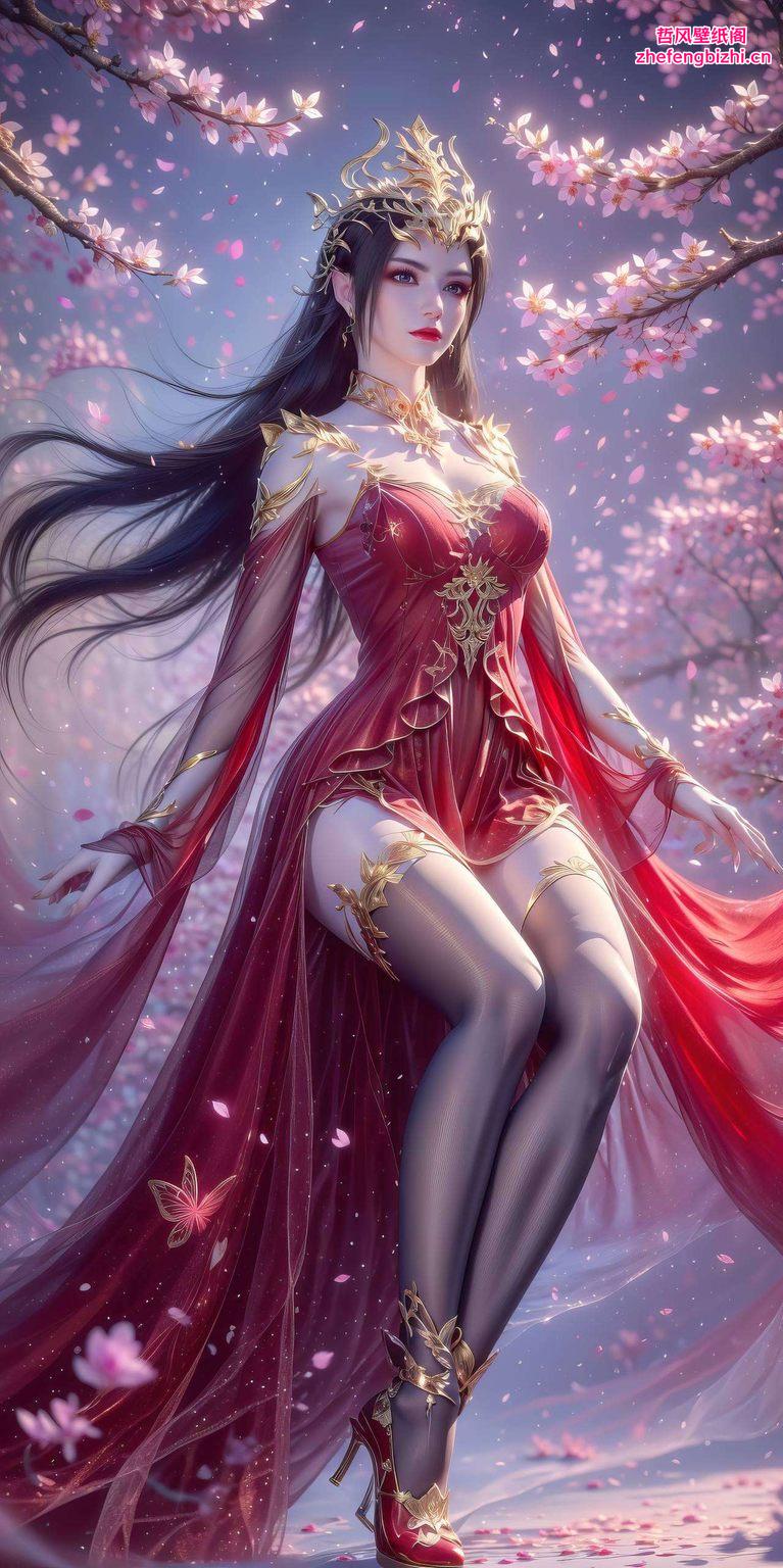 这款超好看的国漫女主AI点阵电脑国漫美女炫彩壁纸电脑壁纸上的美杜莎