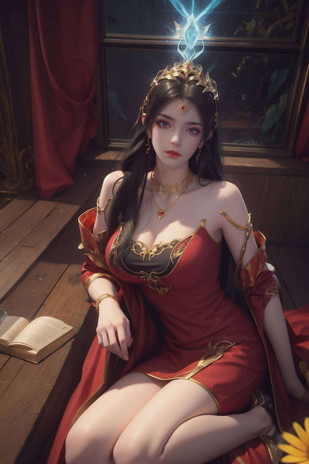 画面中美杜莎眼神深邃以美杜莎第二季建模壁纸图为灵感