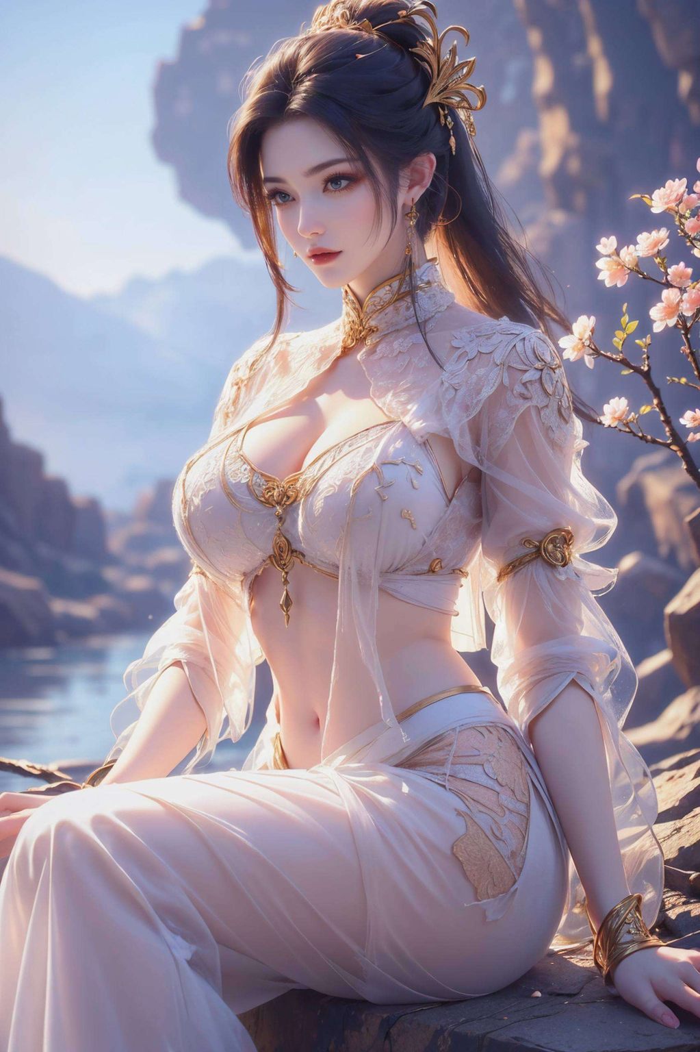 打造这款格纹PC国漫女神唯美手机壁纸尽显唯美风采