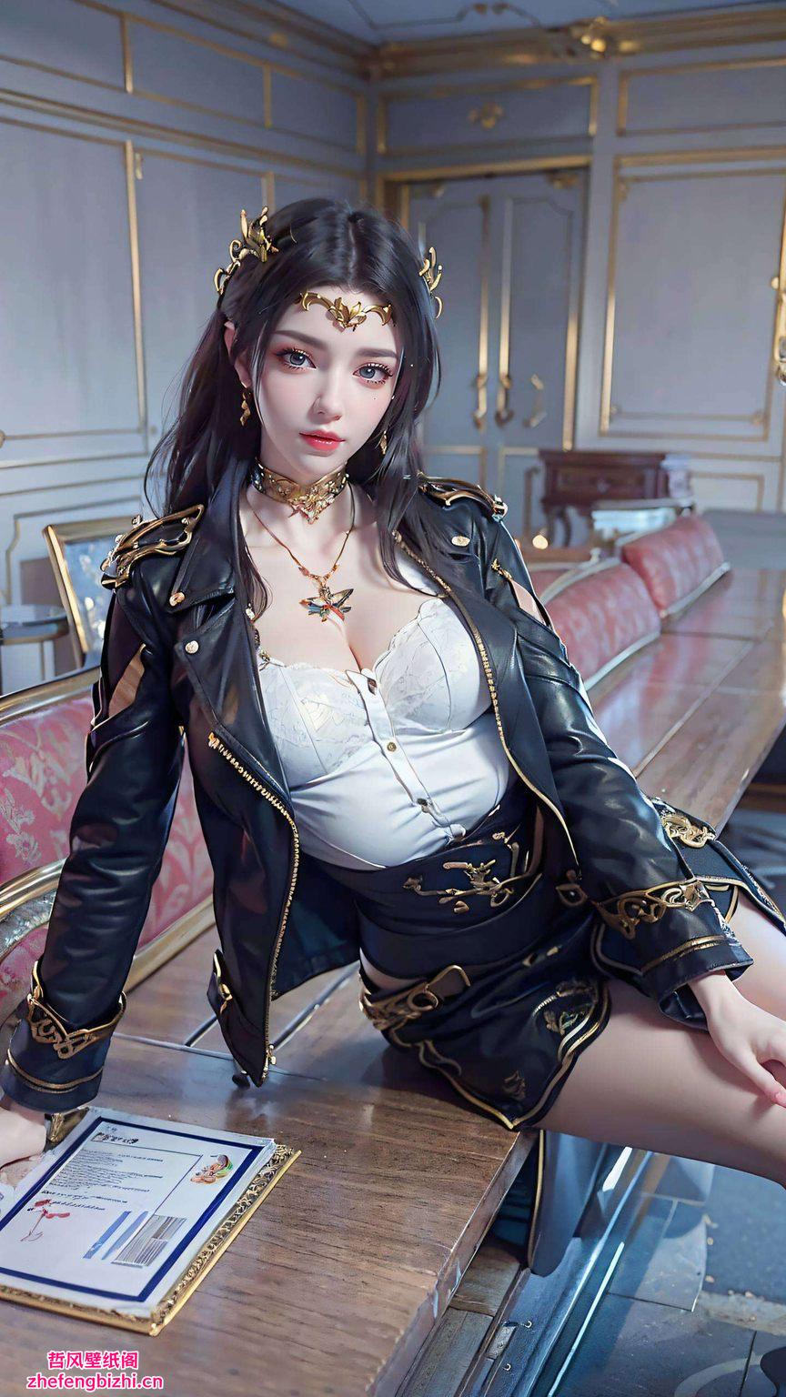 以斗破动漫中美杜莎女王的魅力形象为灵感这款2K高清国漫女生壁纸