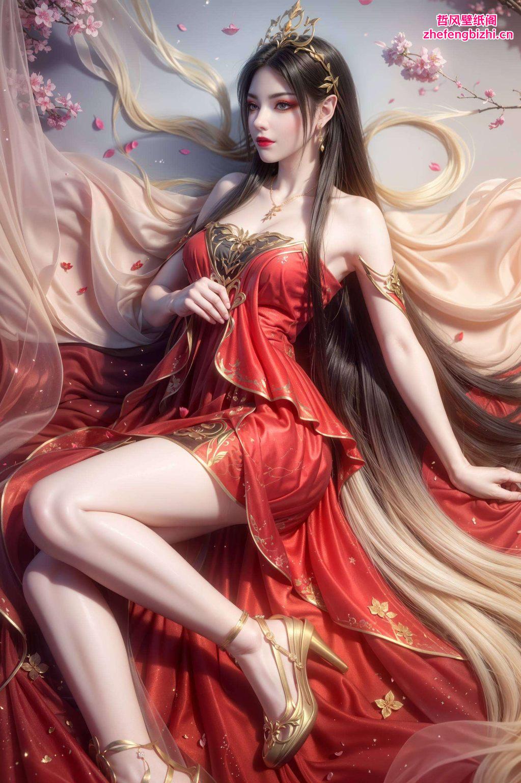 冷艳的蛇发女妖单色电脑壁纸里的美杜莎高清横屏美女