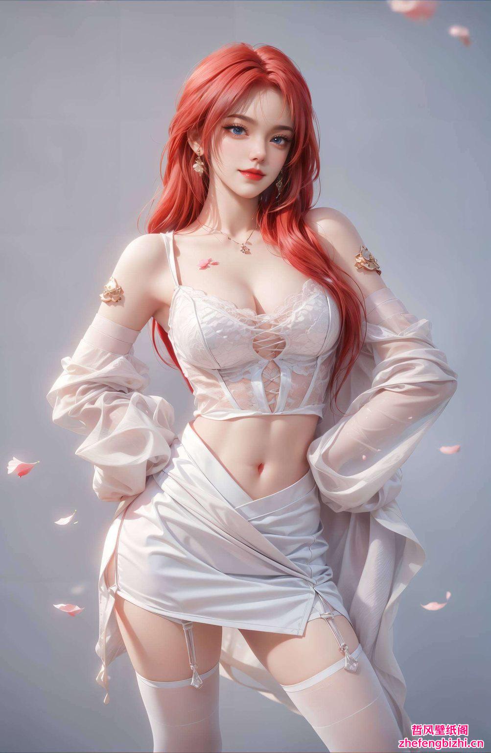 这款AI绘画人物微笑素材高清画质