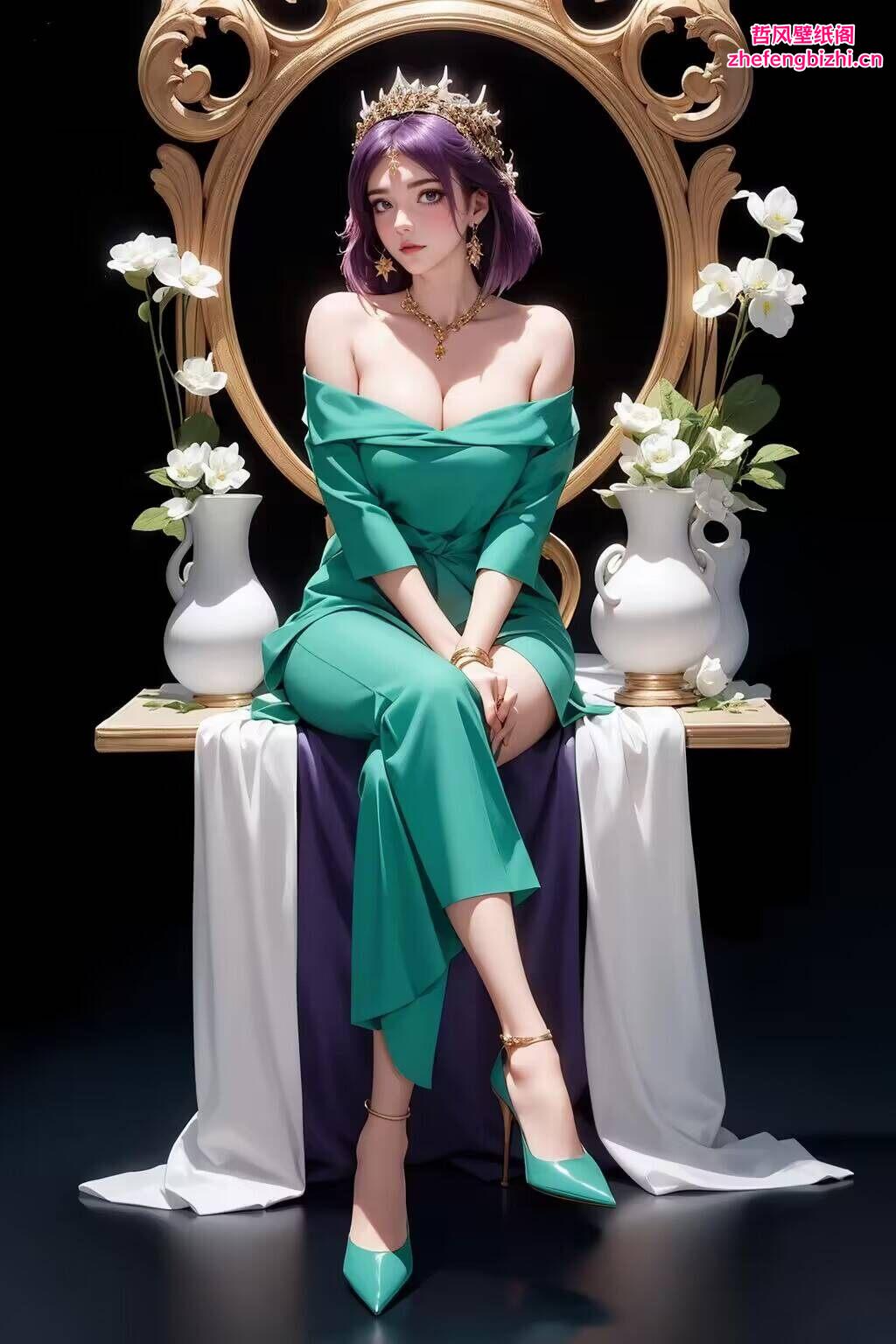 这款完美世界魔女壁纸以其独特的金属质感