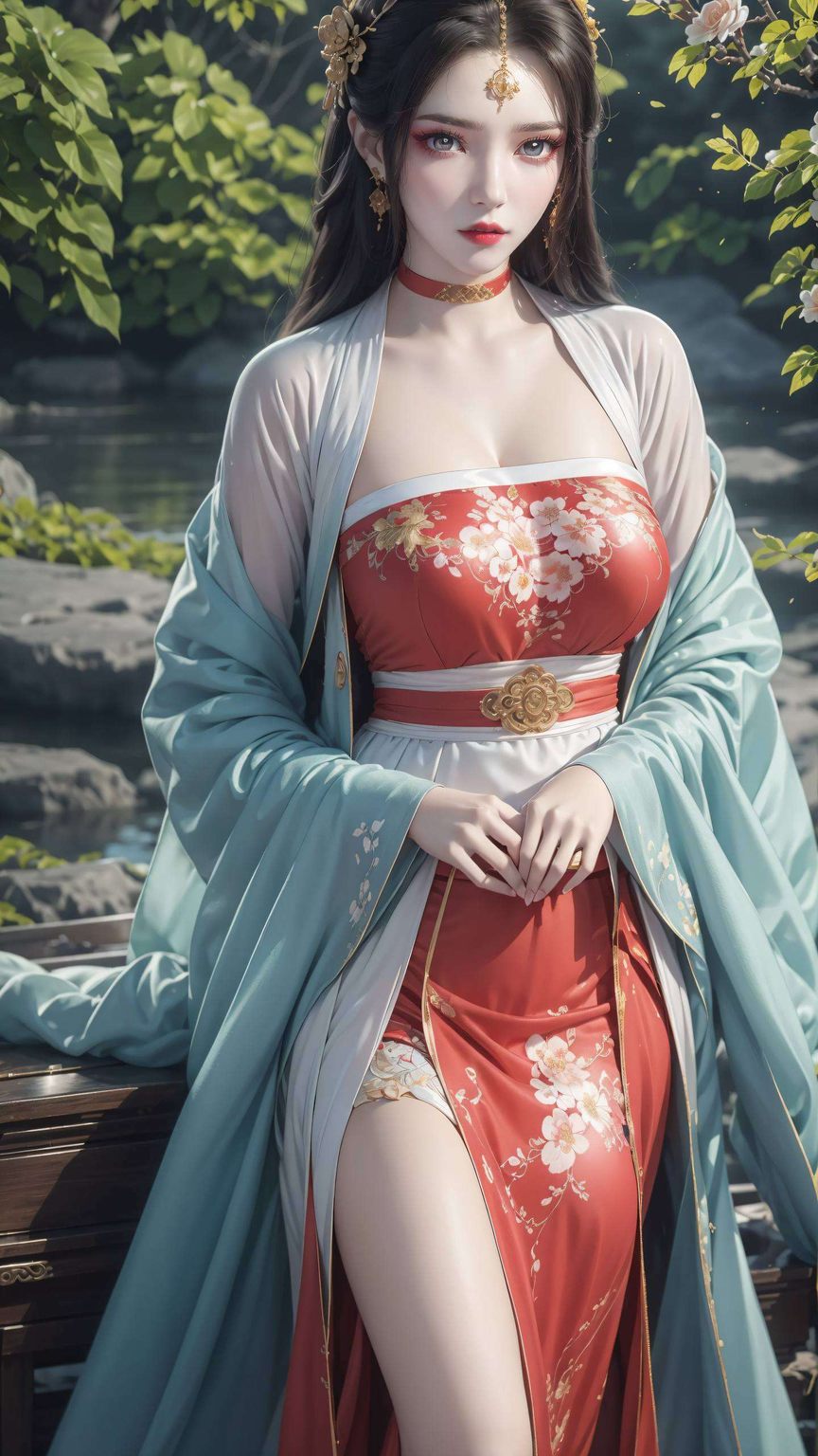 这款以国漫美女墨云为主题的碎花壁纸为你的电脑桌面增添一抹诗意般的浪漫