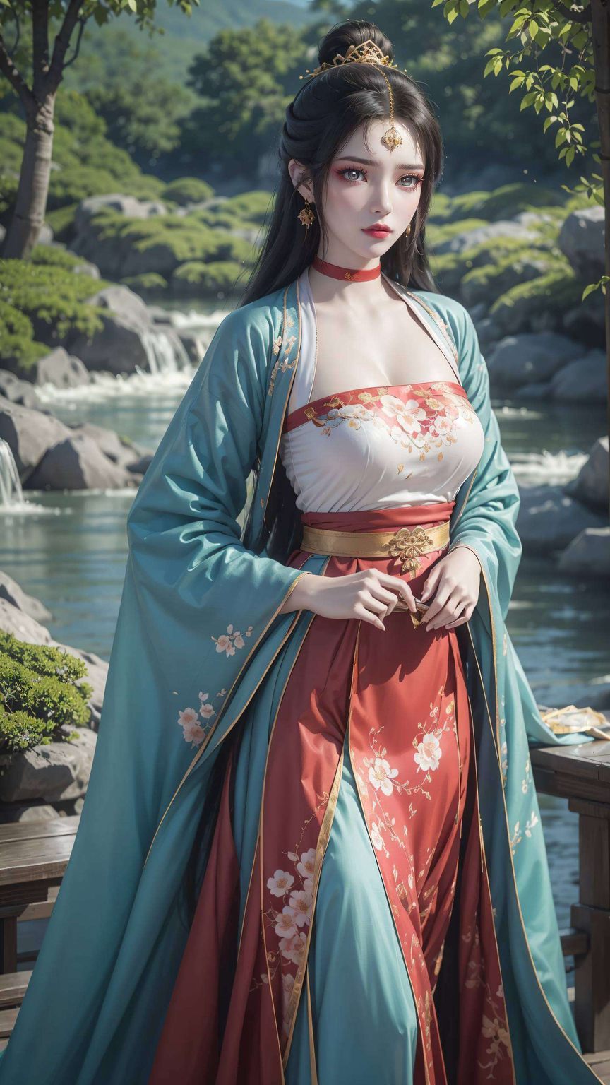 墨云衣袂飘飘她眼神深邃