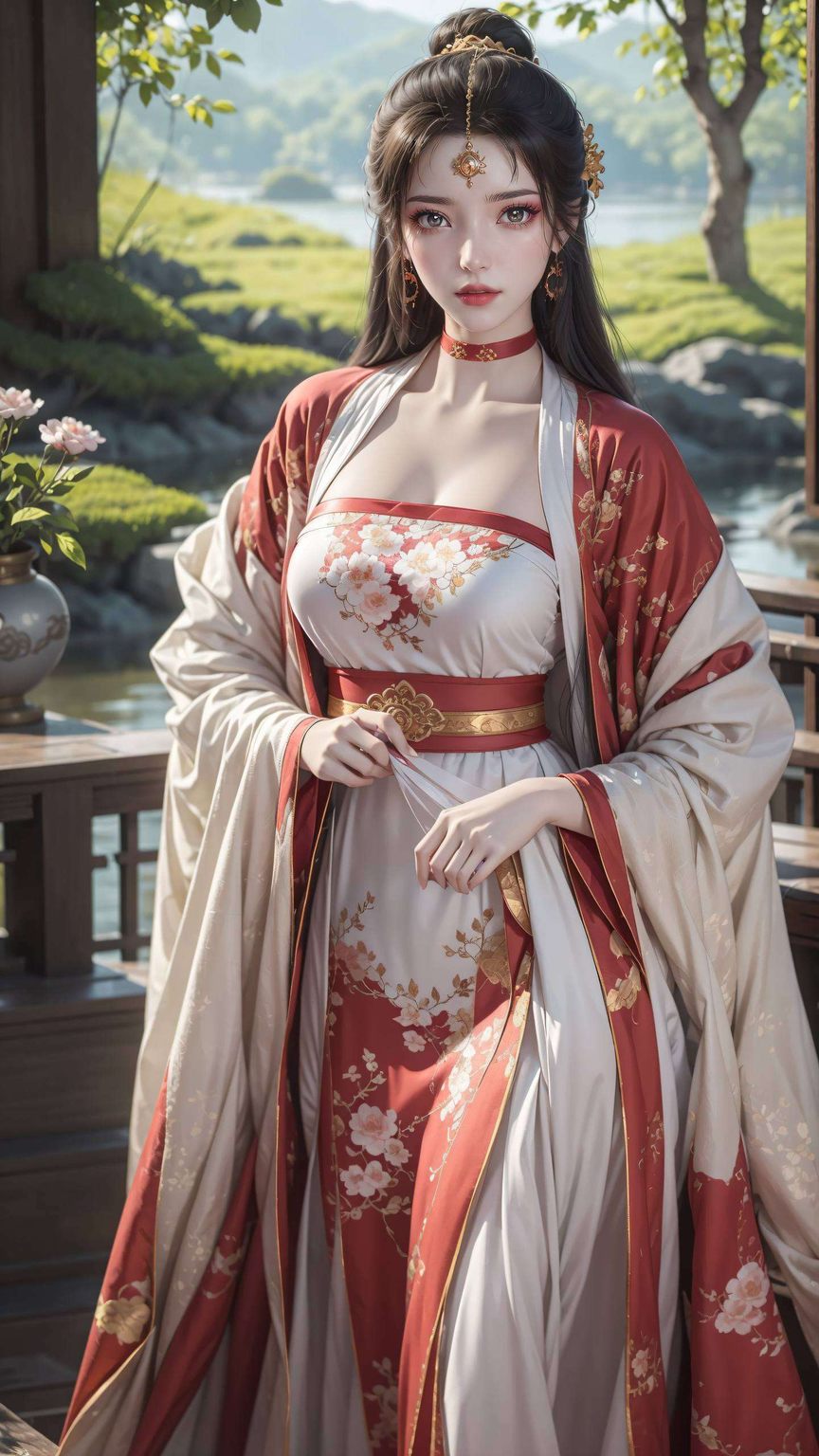 将国漫美女的细腻笔触与震撼渐变色彩完美融合高清无水印