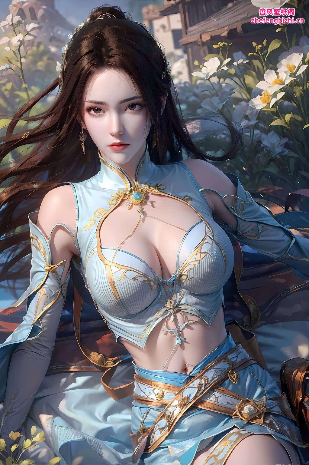 纳兰嫣然以其独特的魅力穿梭在古风国漫的画卷中