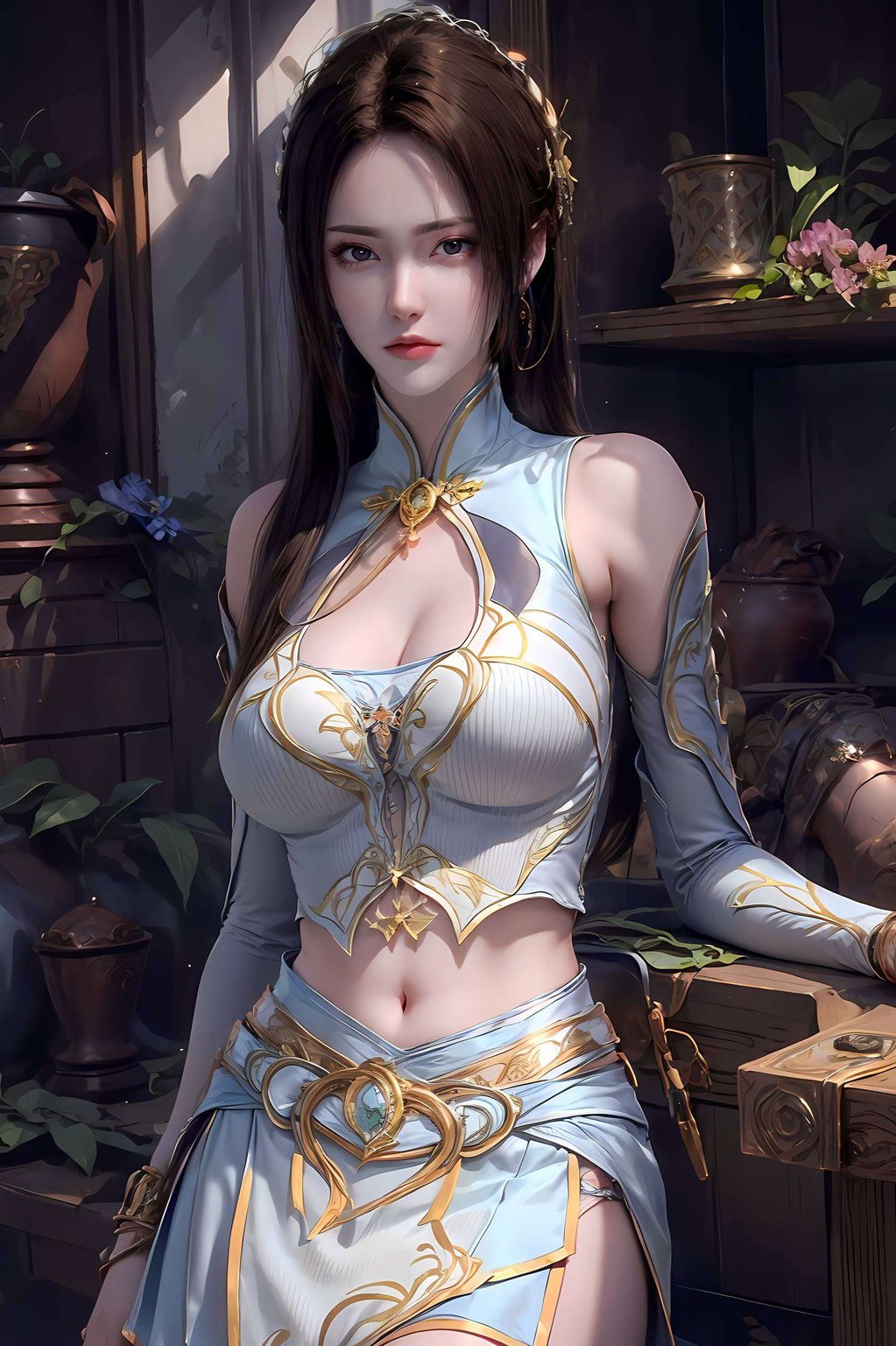 仿佛能让你感受到纳兰嫣然那如梦如幻的气质这位国漫中的绝世美人