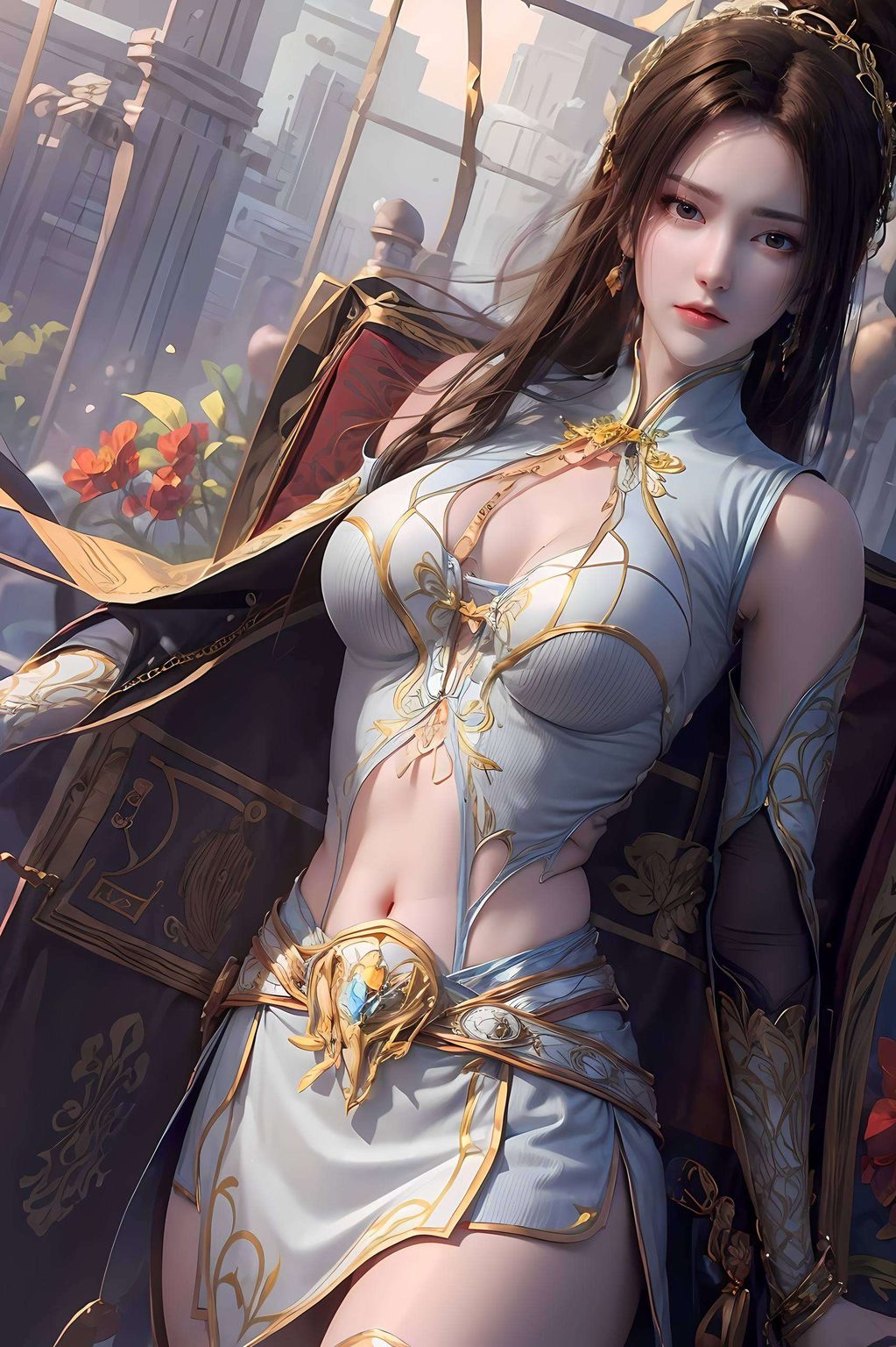 以其细腻笔触和独特韵味这款漫画版纳兰嫣然壁纸