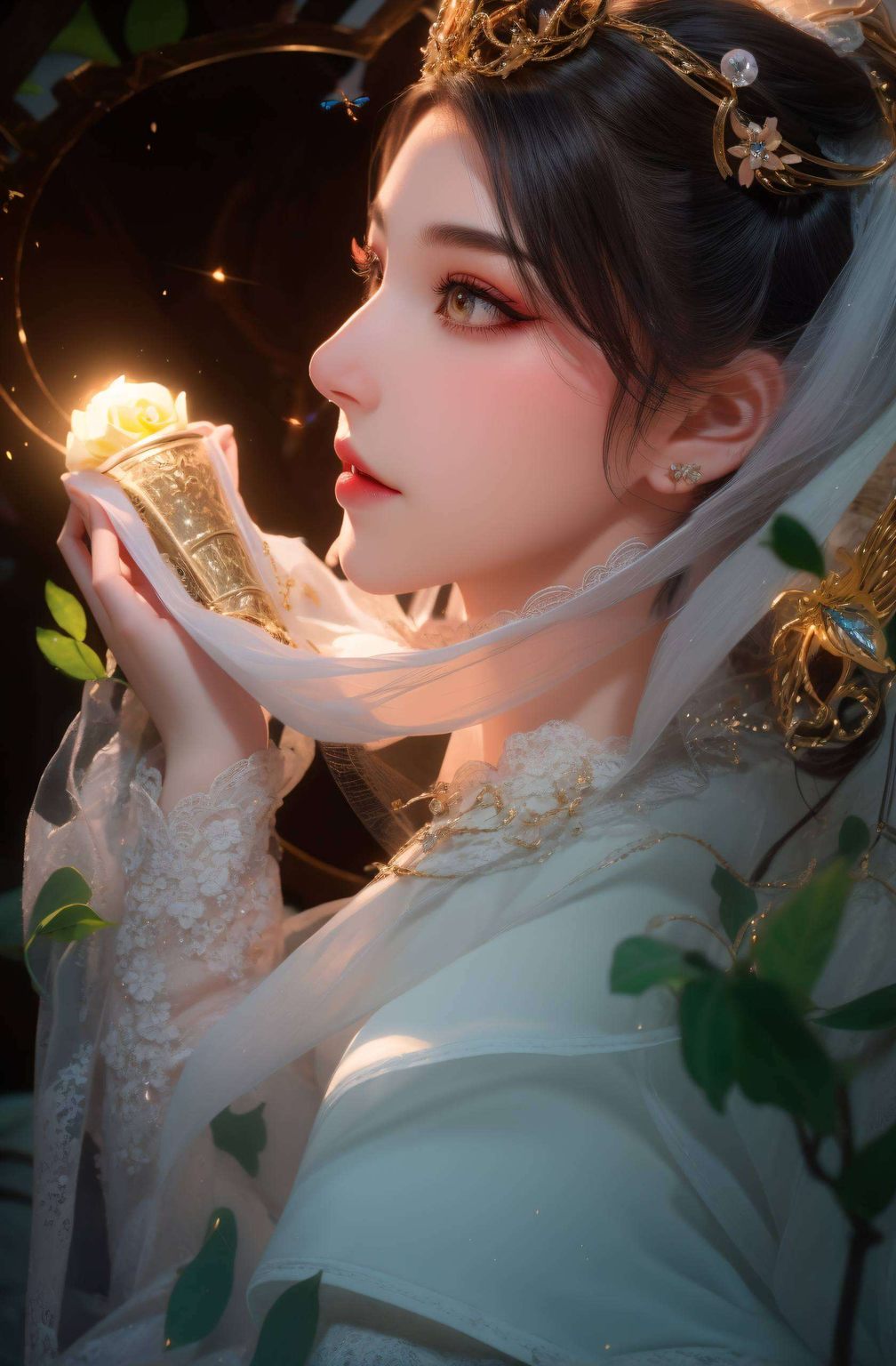 南宫夕儿细腻的笔触勾勒出她的婉约风姿