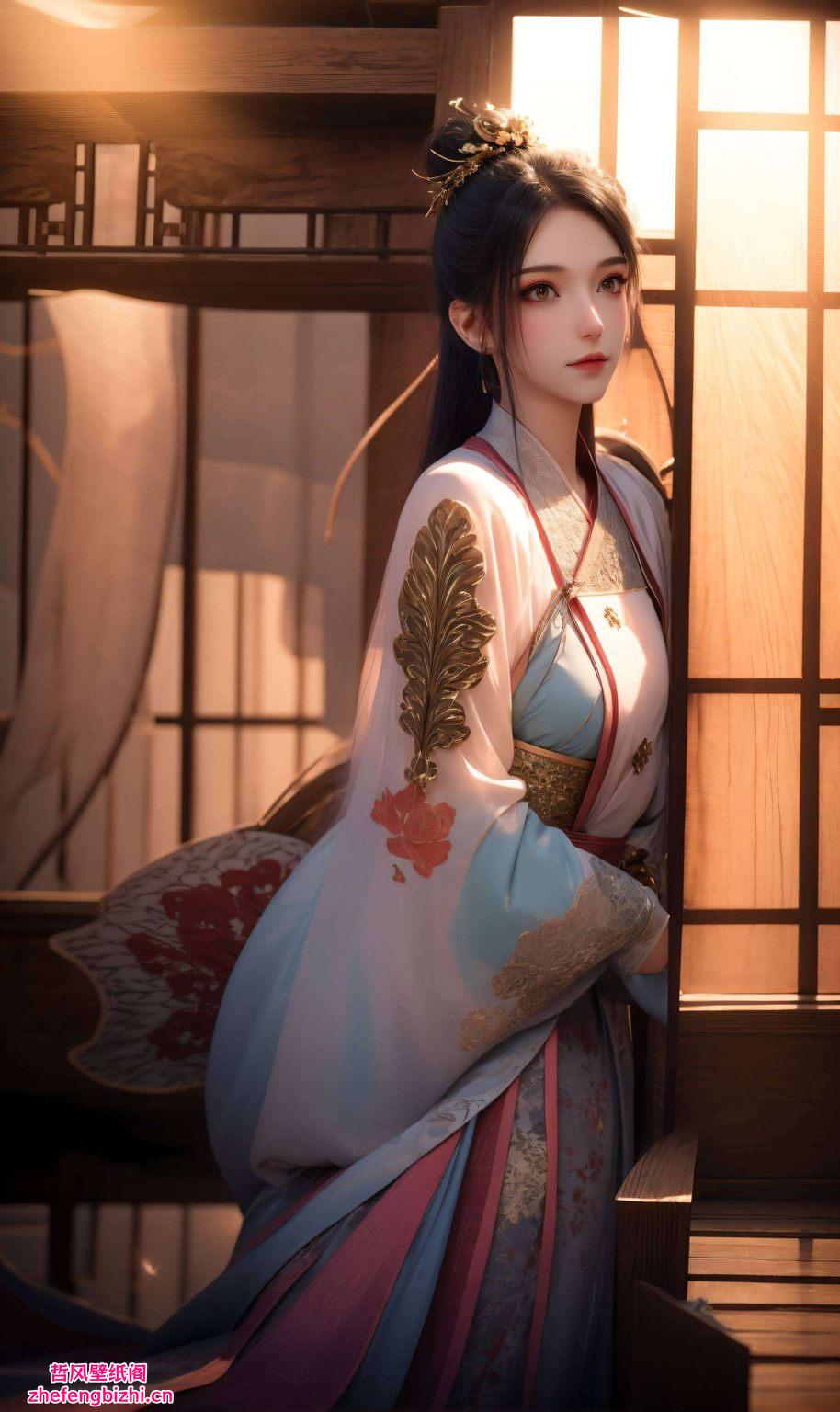 细腻笔触勾勒出她的灵动身姿鲜艳色彩彰显她的魅力风采