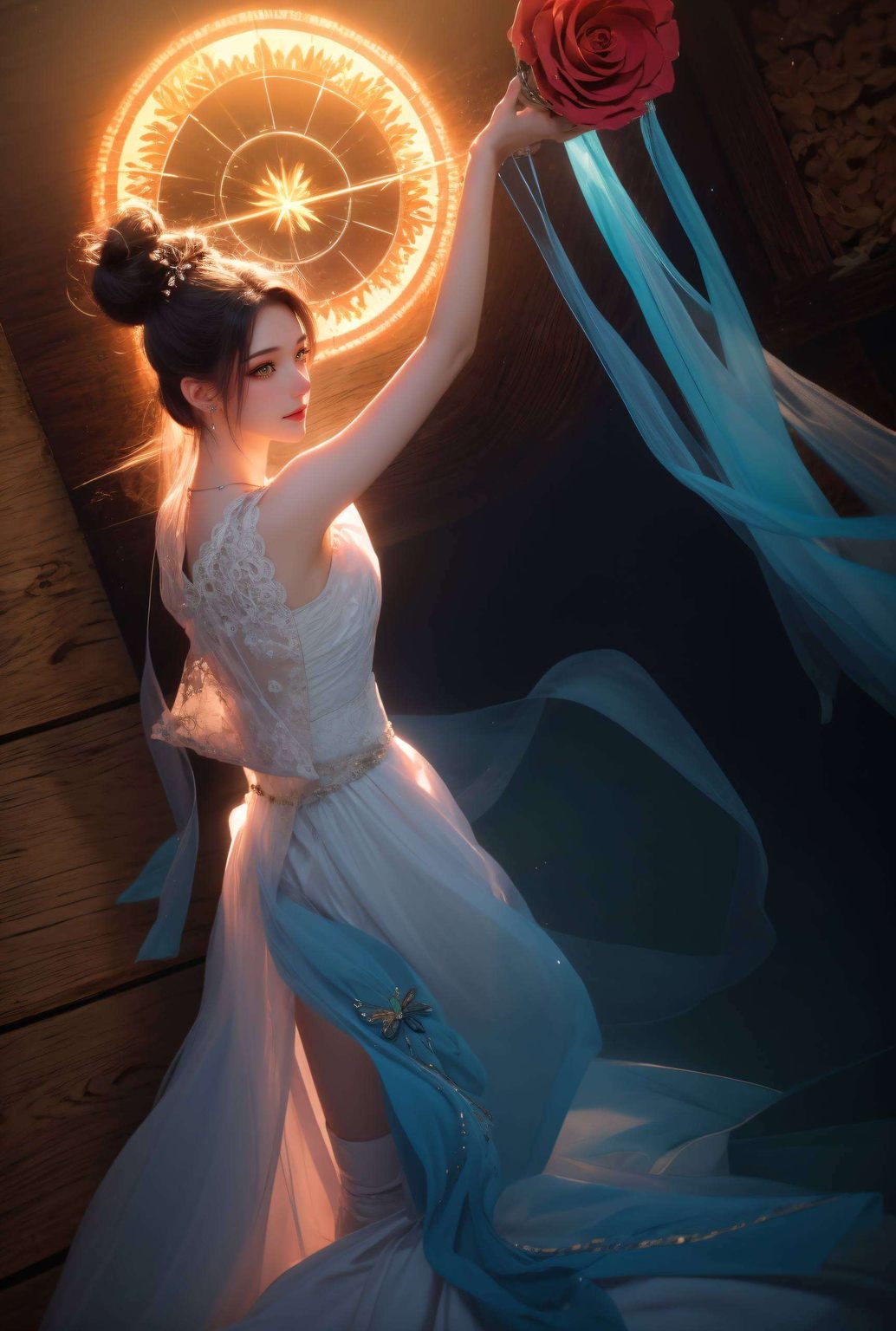 展现了她露出的长腿绘制在南宫夕儿的世界里