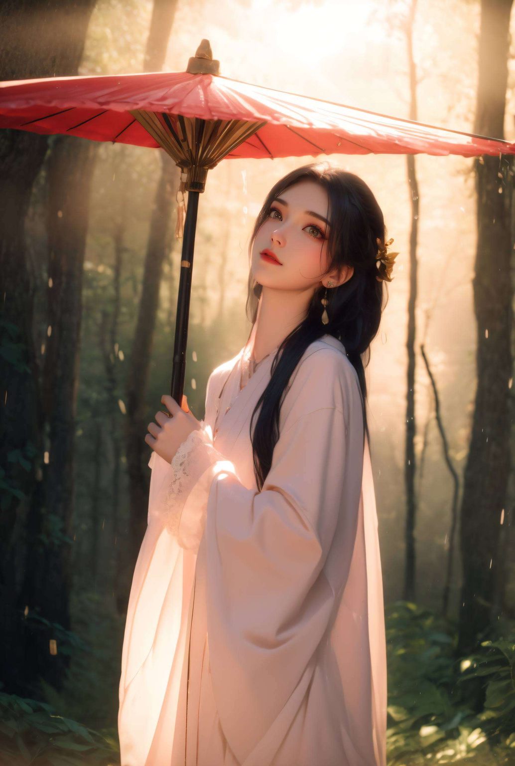 柔和的色彩仿佛将南宫夕儿的灵动气质跃然屏上