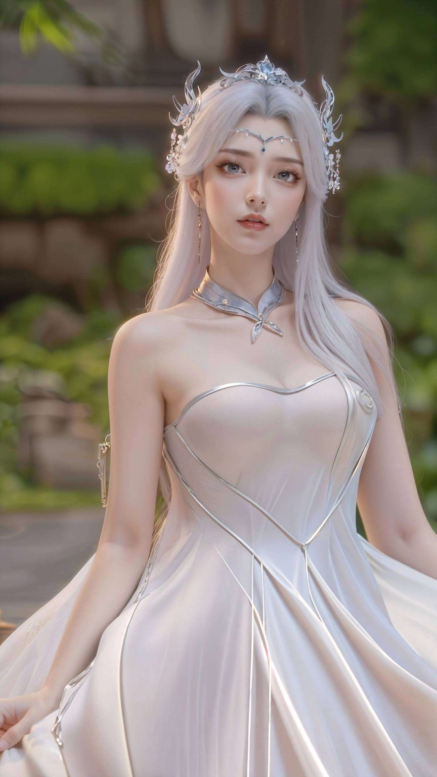 苹果般红润的脸颊上国漫女生宁雨蝶的笑容如碎花般绽放