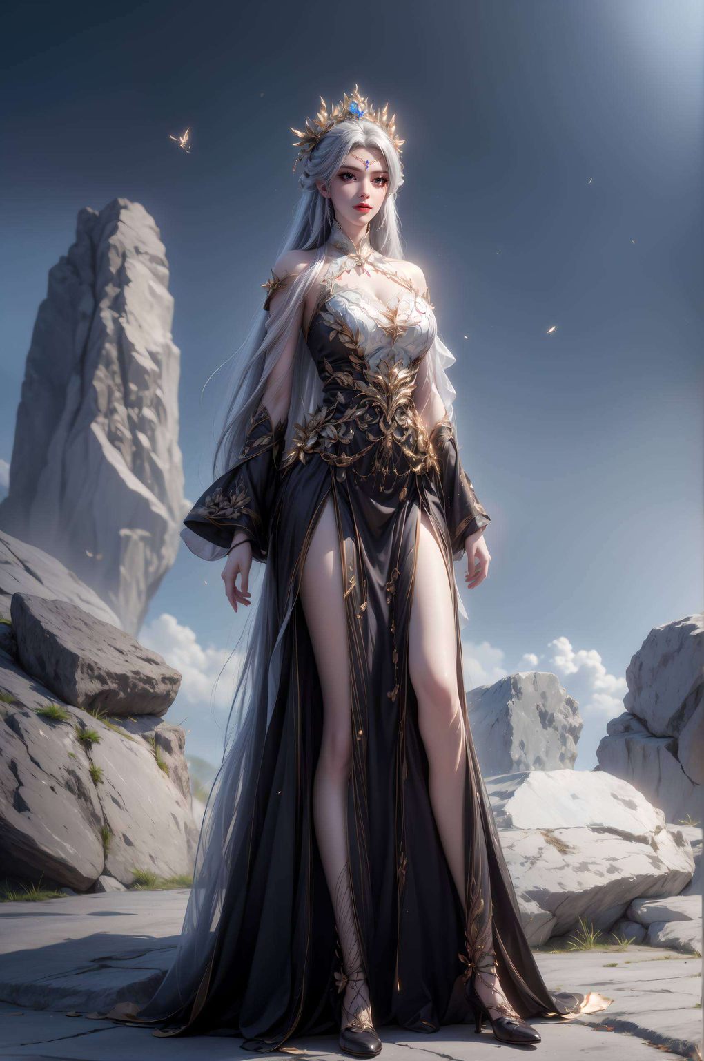 搭配潮图壁纸的独特风格国漫美女的细腻笔触