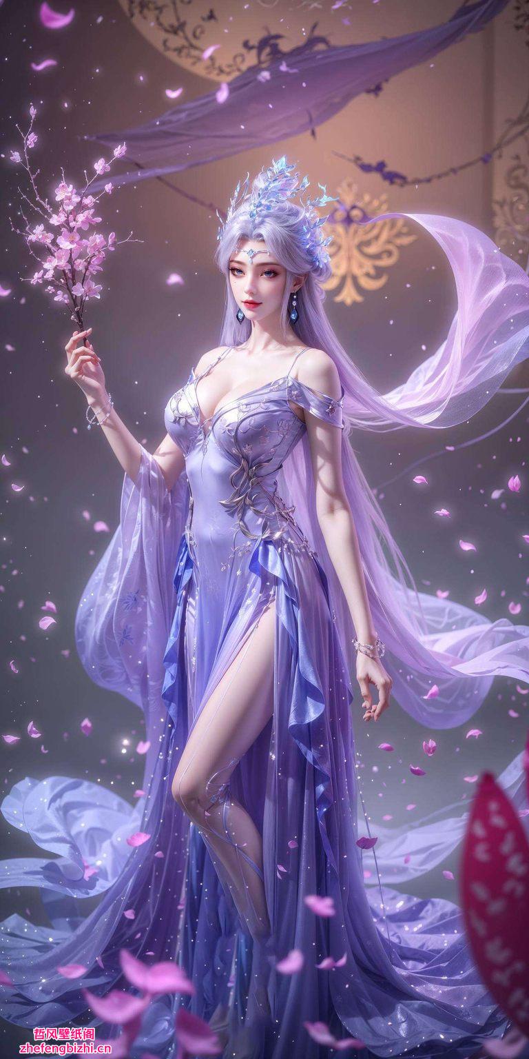 电脑壁纸上的国漫美女们仿佛都活了起来这一刻