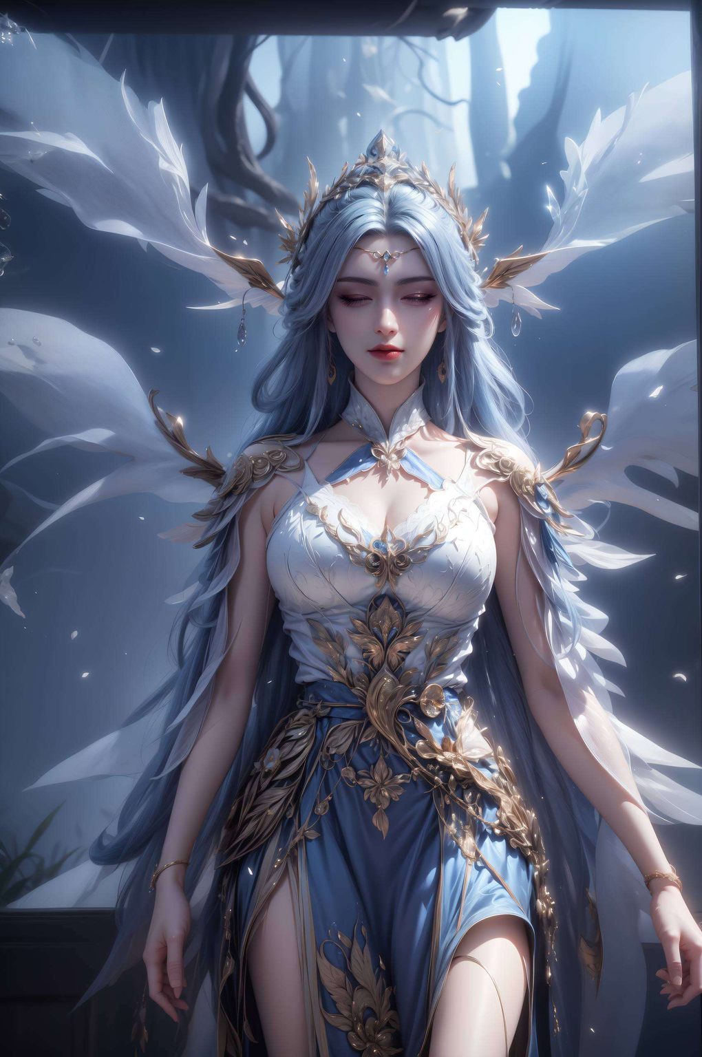 这款2K高清AI美女壁纸包宁雨蝶翩翩起舞