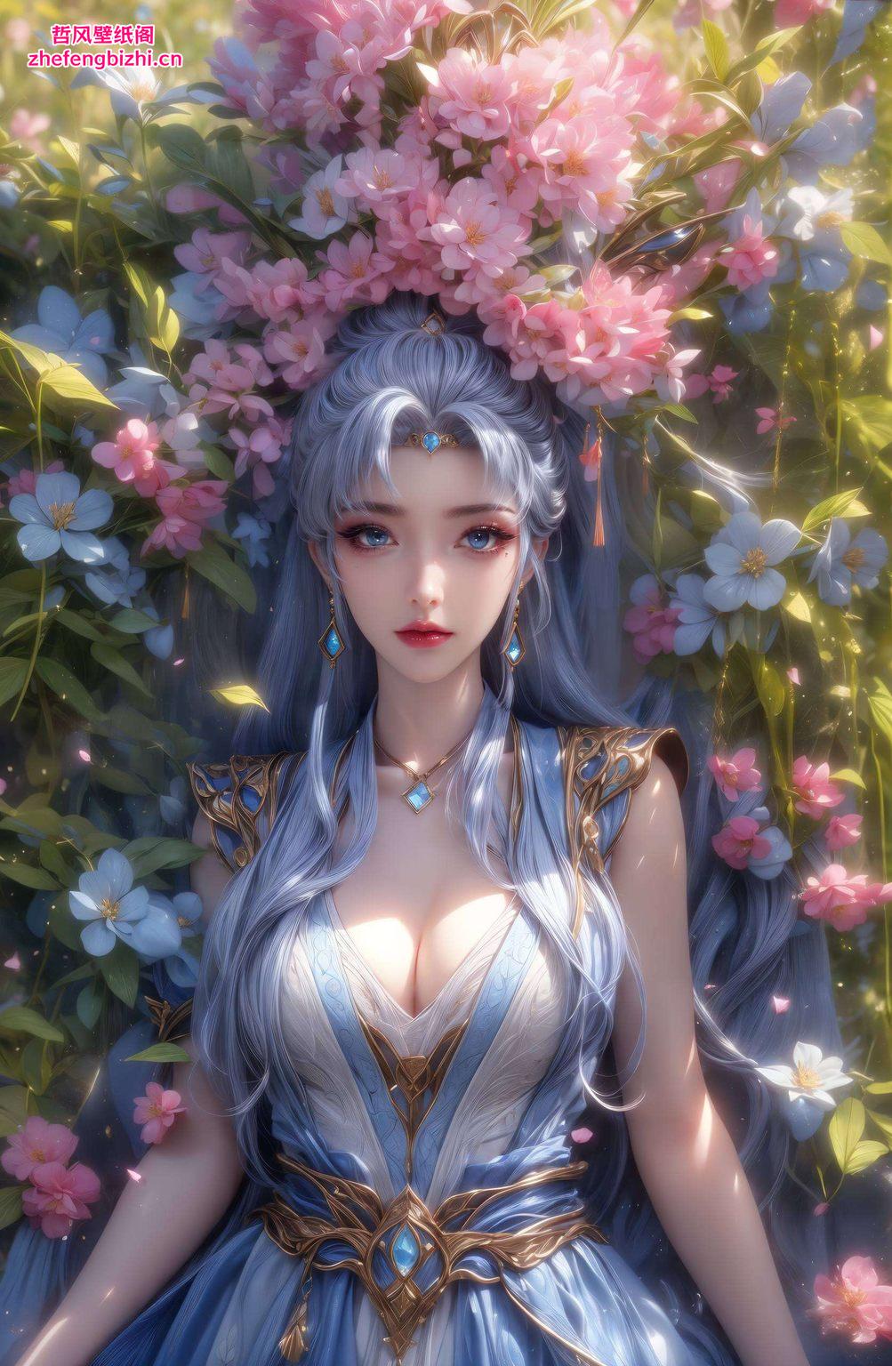 宛如置身国漫世界高清全屏壁纸映衬着她的灵动身姿