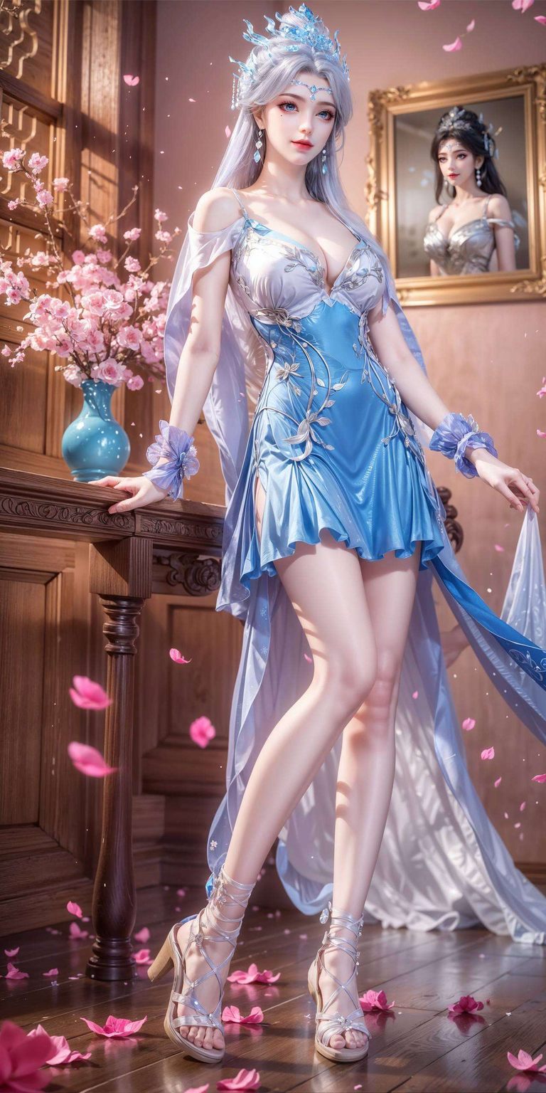 AI国漫女生宁雨蝶展现出柔和而迷人的光彩令人沉醉