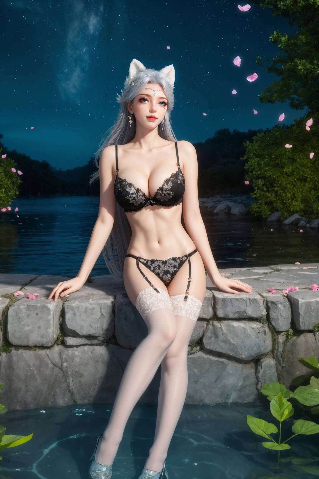 感受国漫美女的古典韵味高清AI动作素材捕捉了她每一个优雅的姿态