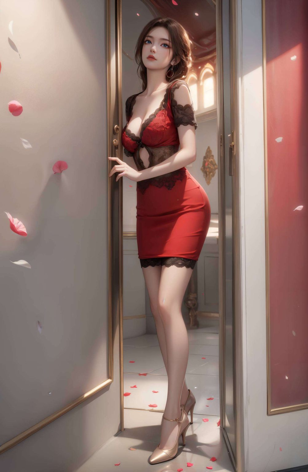 遇见蔷薇动态壁纸这位超清图片中的国漫女神