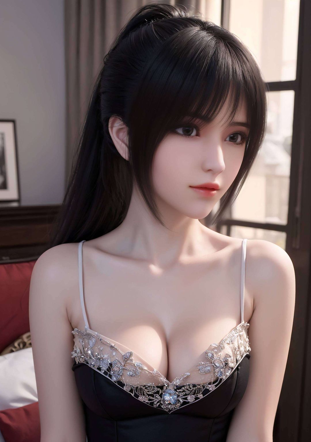 让琪琳的英姿在电脑或手机上焕发光彩！这款静态国漫女主AI完美像素1080p壁纸