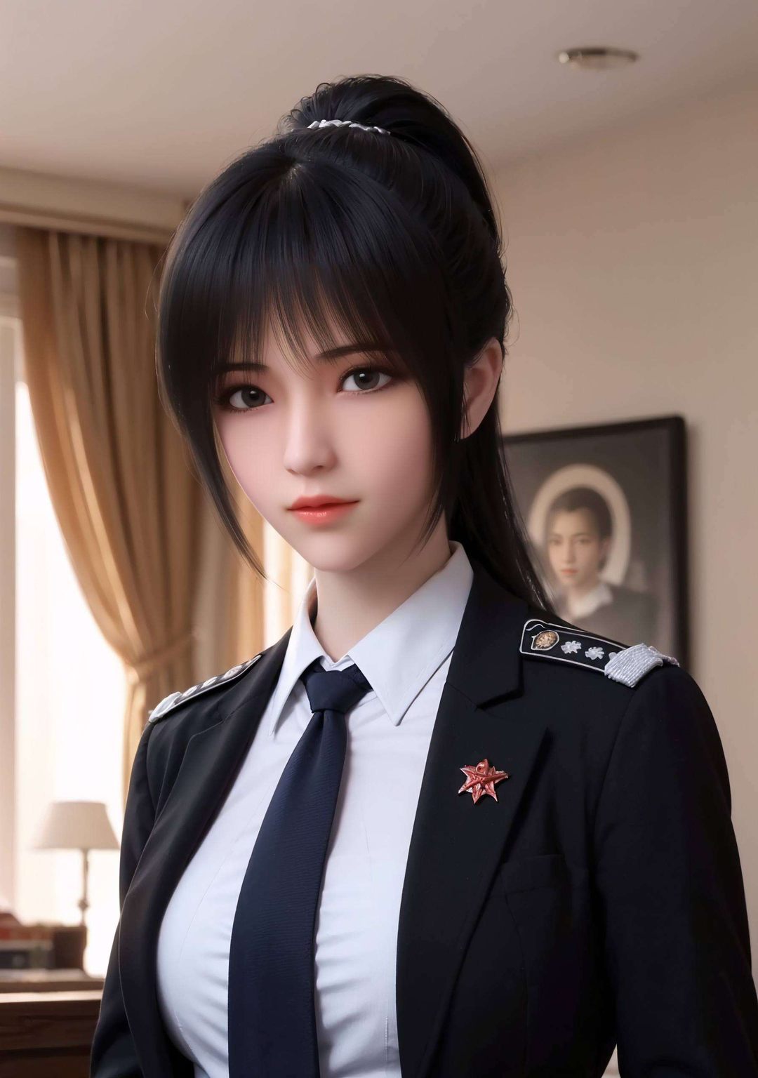 将雄兵连中的琪琳形象完美呈现琪琳的英勇身姿