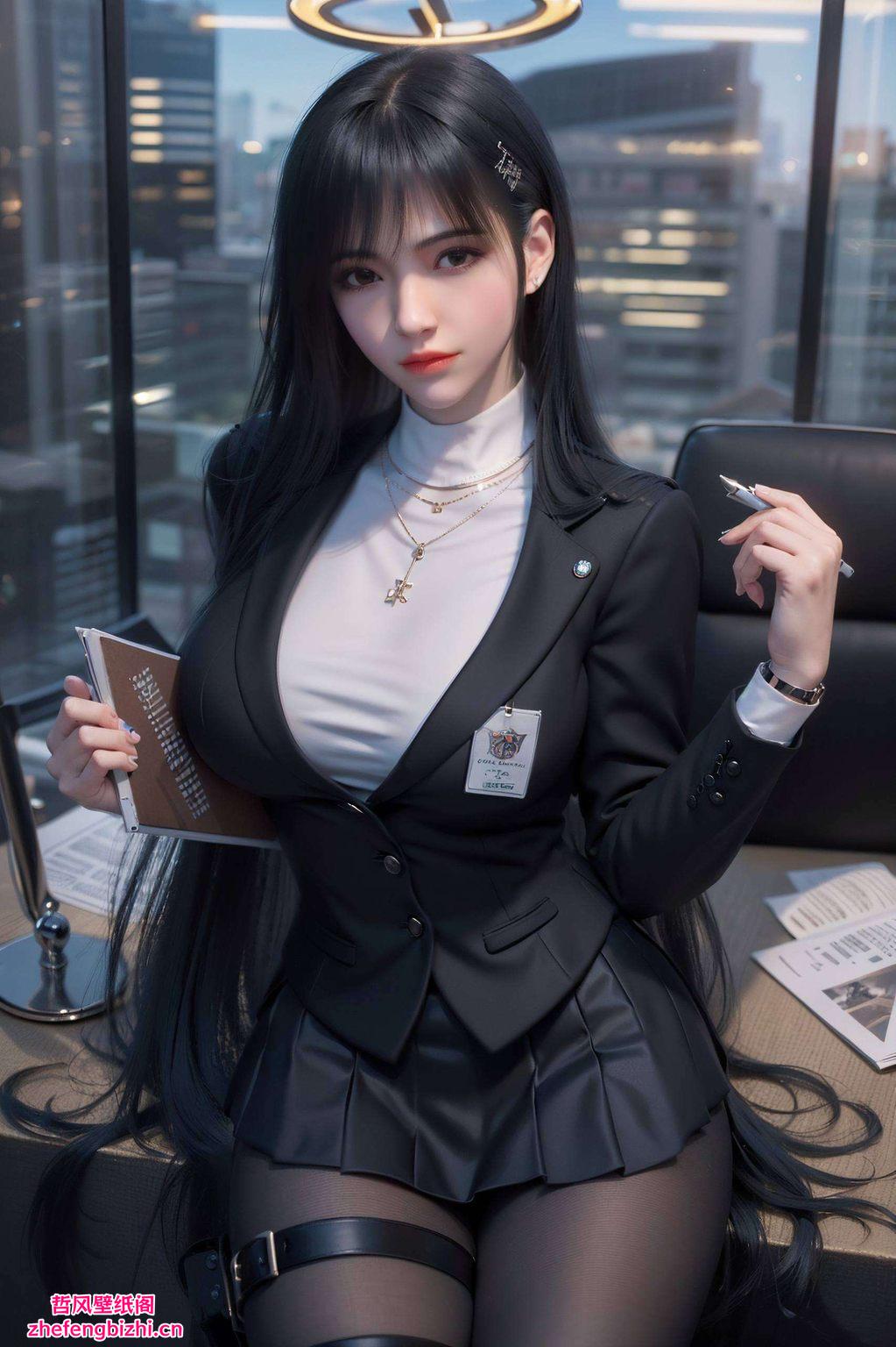 将电脑国漫美女国漫女神的元素完美融合雄兵连的琪琳姬化身壁纸