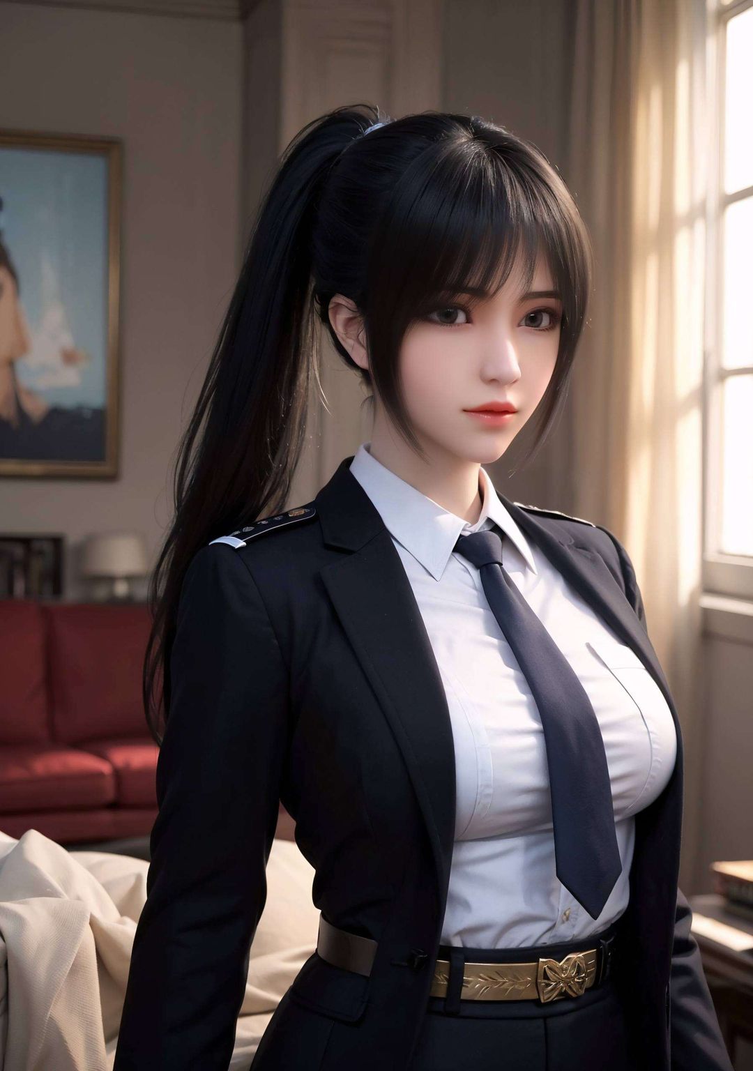 高清画质这款静态国漫女主AI游戏壁纸