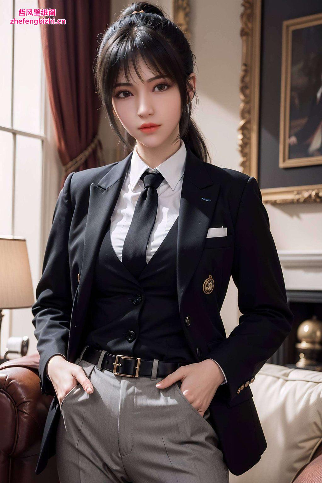 2560p的超清画质以国漫雄兵连中的美女角色琪琳为主角