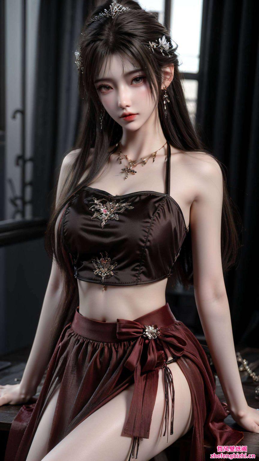 对称2K视觉盛宴！细腻笔触捕捉每一丝光影高清AI人物特写素材