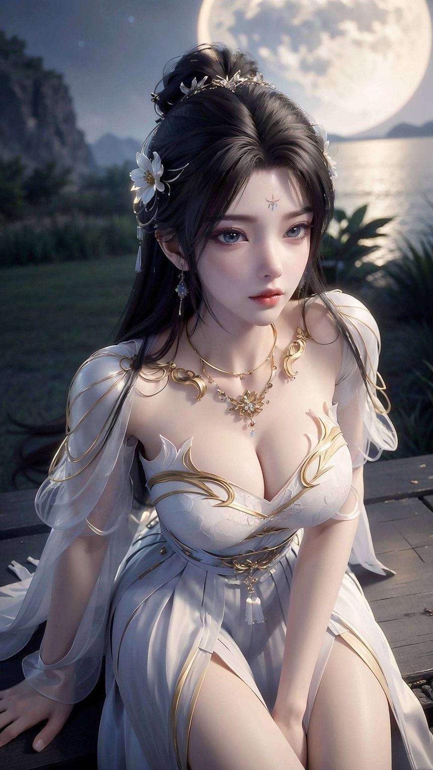 营造出一种深邃而宁静的美感她身姿曼妙