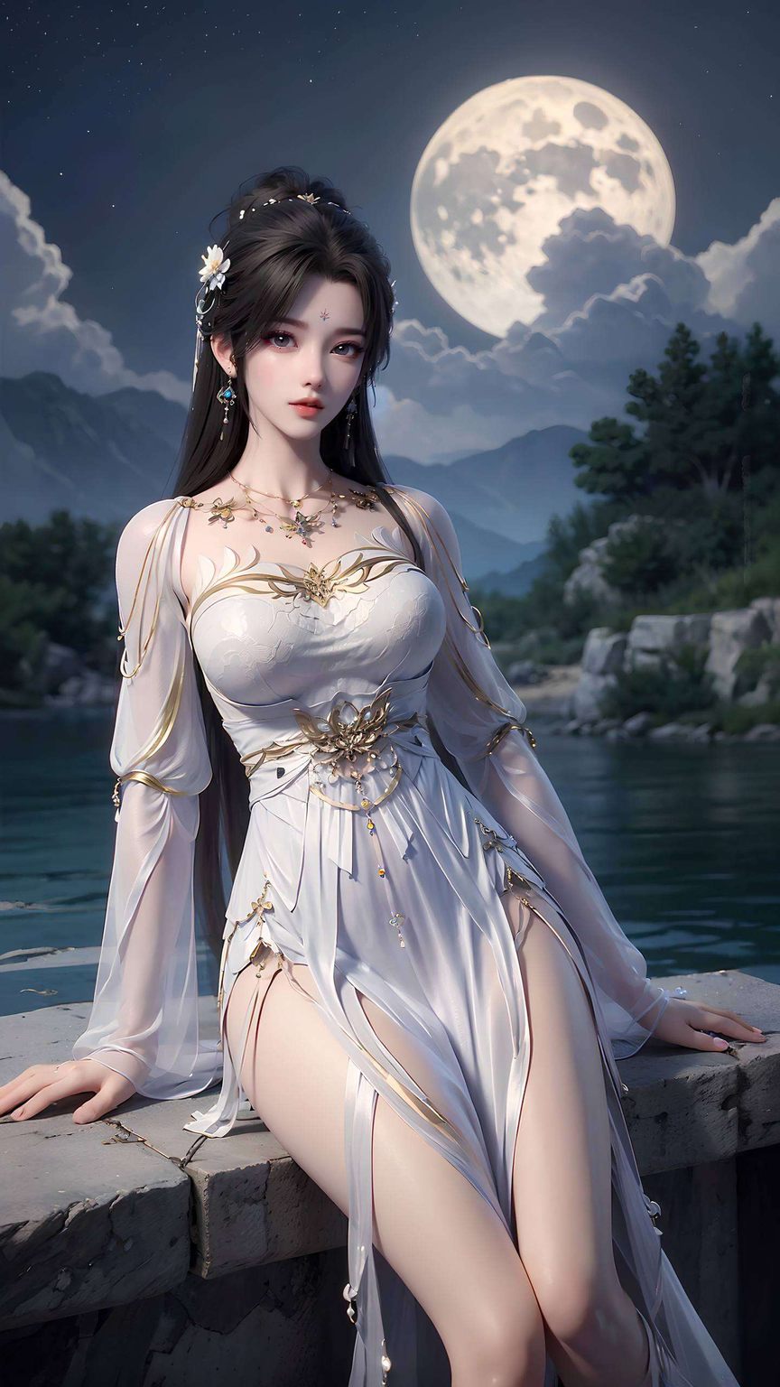 这幅壁纸为你的屏幕带来一抹不凡的仙气