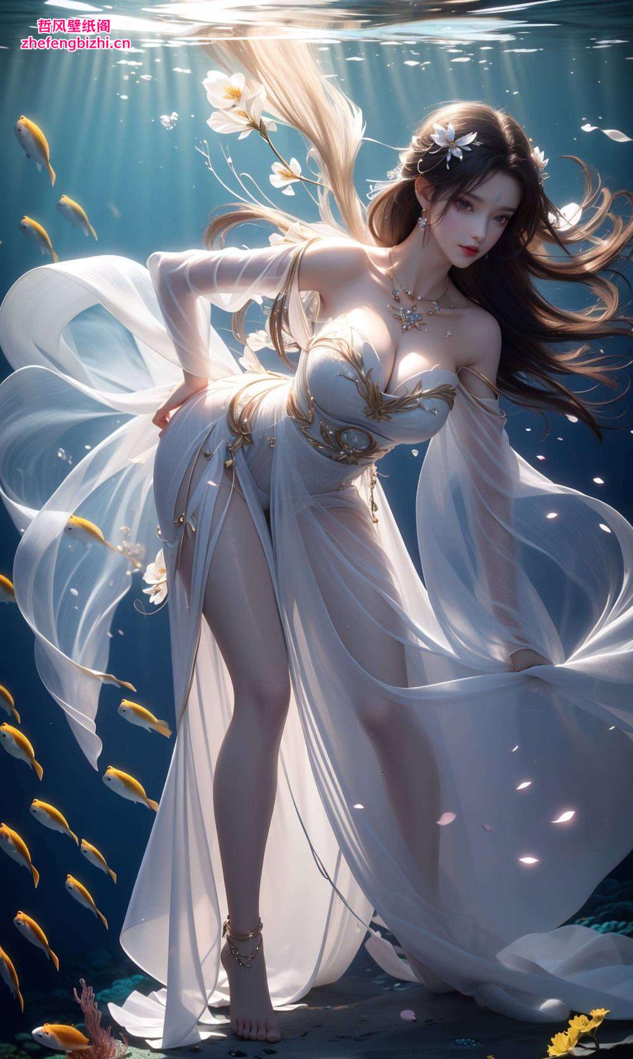 让这位国漫美女成为你生活中的背景她的倩影在屏幕上流转